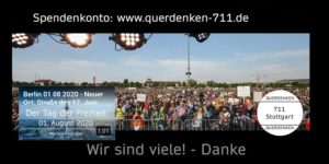 Querdenken-711 Spendenaufruf Grossdemo Berlin